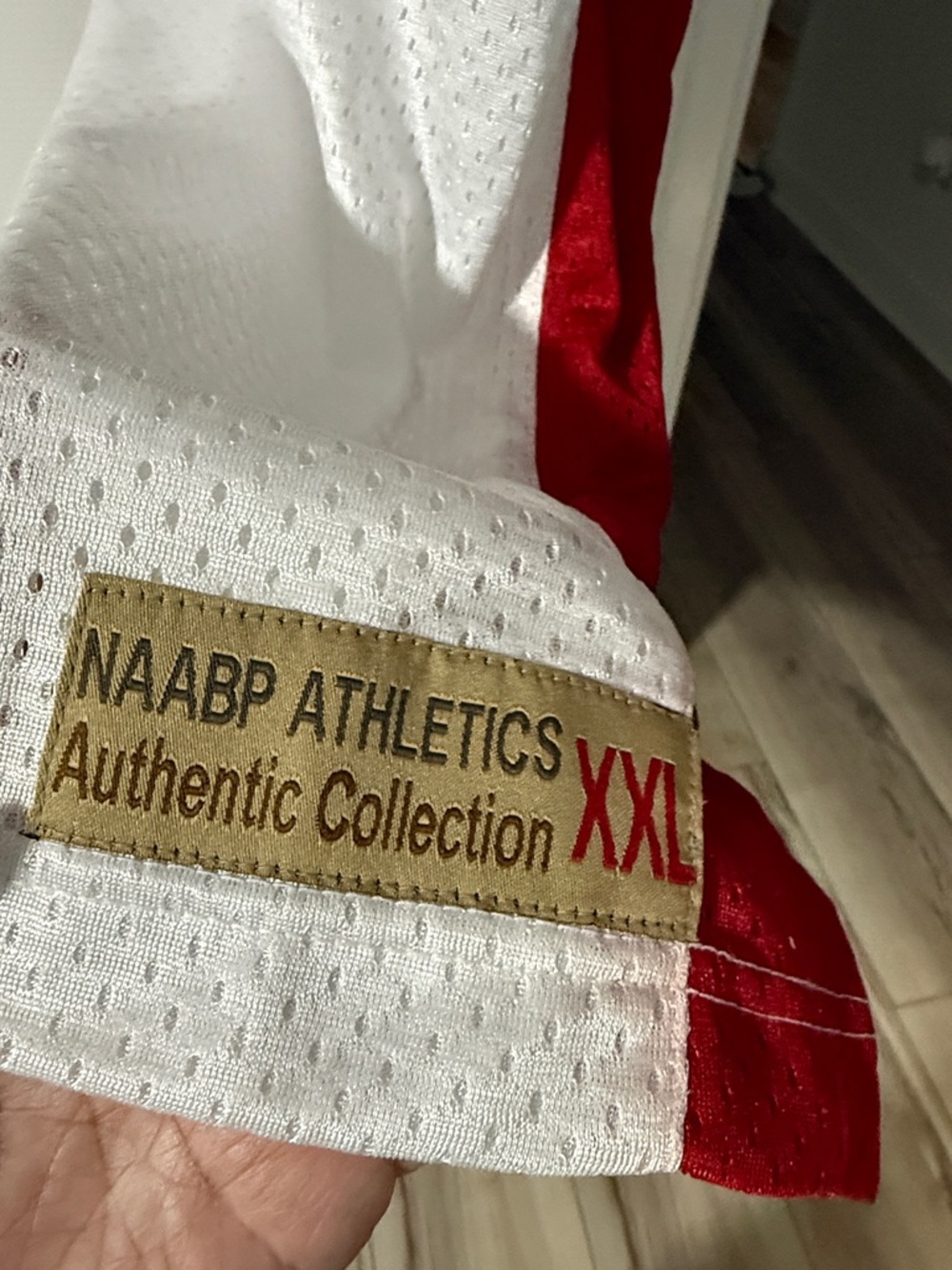 Cavaliers White/Red Basketball Jersey - Team Logo #23 - Picture 2 of 4